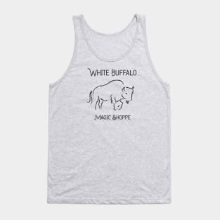 White Buffalo black letters Tank Top